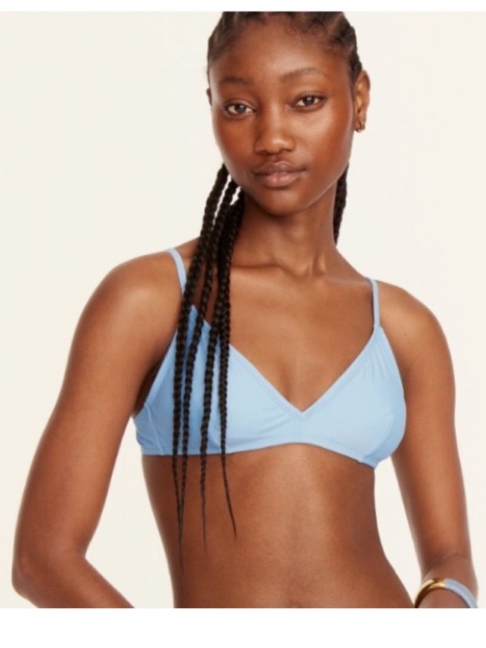 J Crew Swim S Bikini Top Blue